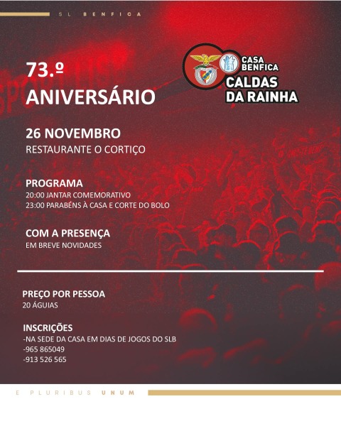 CASA DO BENFICA Jantar Aniversario CASA DO BENFICA Jantar Aniversario